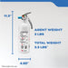 Kidde #MAR5 Mariner 5 Fire Extinguisher 5-B:C 2 Pound Nylon Strap Bracket White Disposable With Stainless Steel Handle/Lever (21030890)