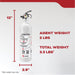 Kidde KD57W-5BC Mariner PWC Fire Extinguisher 5-B:C 2 Pound Mini-MDV - Nylon Strap Bracket - White Disposable (21028230)