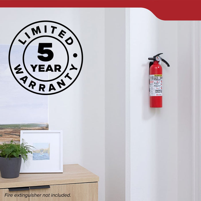 Kidde 896698R Metal Single Strap Mounting Bracket For Kidde Disposable 2.5 Pound Fits--Fireaway 5 466140|Fireaway 10 466141|Fireaway 110 466142 (896698R)