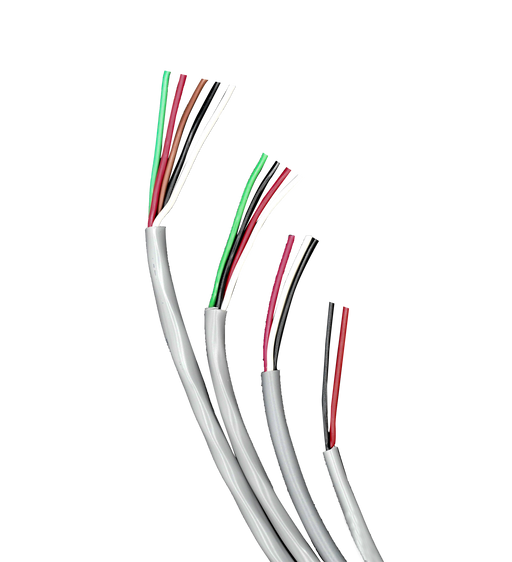 GM Lighting Wall Rated Wire 18/3 Stranded With Gray PVC Jacket Black And Red 250 Foot Reel (18-3-WIRE-250FT)