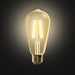 Feit Electric 5W [60W Equivalent] Amber 2100K Vintage ST19 Smart Wi-Fi LED Light Bulb (ST1960/FIL/AG)