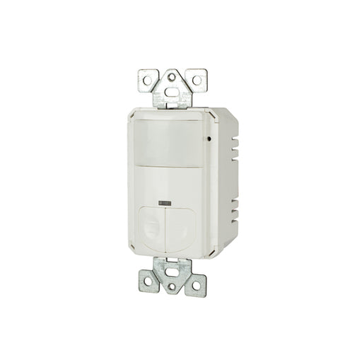 Tork PIR Wall Switch Two Relay Occupancy Sensor Vacancy Option 1000W-1800W 120/230/277V (WOS-MN2R)