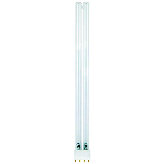 Standard 18W Long Twin Tube Compact Fluorescent 4-Pin 2G11 Plug-In Base UV-C 254nm Germicidal Bulb (PL-L18W/TUV) Warning! See Description For Important Safety Notice