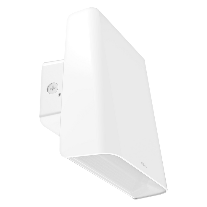 RAB Large LED Wall Pack Wattage/CCT Selectable 113W/85W/58W 3000K/4000K/5000K 120-277V 0-10V Dimming Integrated Junction Box White (WPLEDLW)