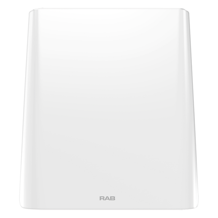 RAB Large LED Wall Pack Wattage/CCT Selectable 113W/85W/58W 3000K/4000K/5000K 120-277V 0-10V Dimming Integrated Junction Box White (WPLEDLW)