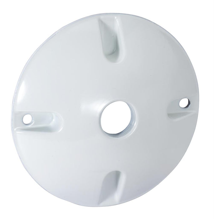 Southwire TOPAZ 1-Hole Round Weatherproof Cover White (WRC150W)