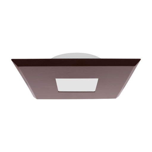 NICOR DLFv5 SureFit 5 Inch LED Flush Mount Downlight Wattage/CCT Selectable 8W/10W/12W 2700K/3000K/3500K/4000K/5000K 120V 90 CRI Square Oil Rubbed Bronze Magnetic Trim (DLF5S120S9SQOB)