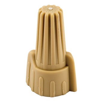 NSI Winged Tan Easy Twist Wire Connector For 22-8 AWG Wire-500 Per Bag (WWC-T-B)