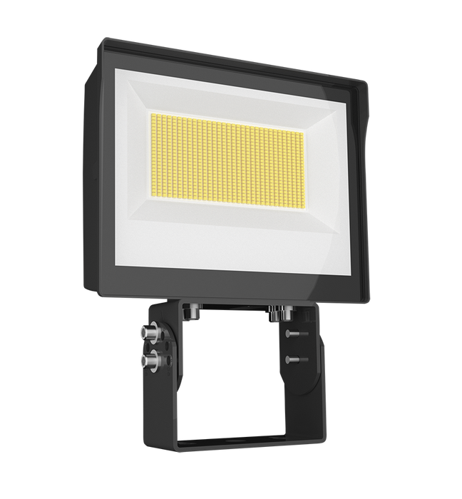 RAB LED Flood X17 Field Adjustable 140W-100W-70W 3000K/4000K/5000K With Trunnion Mount Photocell Bronze (X17XFU140T)