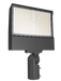 RAB LED Flood X17 Field Adjustable 205W-150W-100W 3000K/4000K/5000K With Slipfitter Mount Twist-Lock Photocell Bronze (X17XFU205SF/PCT)