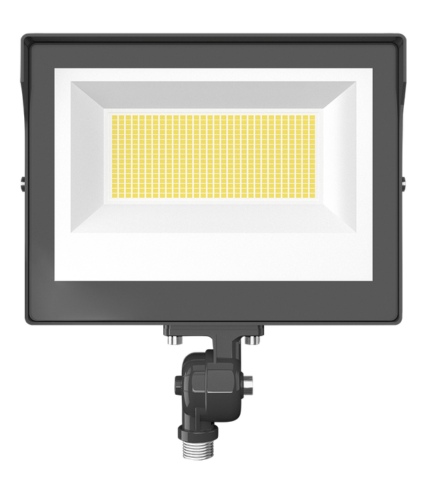 RAB LED Flood X17 Field Adjustable 60W-50W-30W 3000K/4000K/5000K Knuckle Mount Photocell Bronze (X17XFU60)