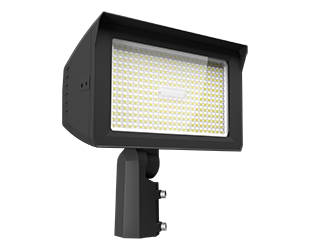 RAB X22 LED Flood Field Adjustable 150W/125W/100W/75W 7H6V 3000K/4000K/5000K Slipfitter Mount With Trunnion Kit Photocell Bronze (X22-150)