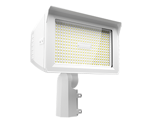 RAB X22 LED Flood Field Adjustable 150W/125W/100W/75W 7H6V 3000K/4000K/5000K Slipfitter Mount With Trunnion Kit Photocell White (X22-150W)