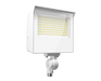 RAB X22 LED Flood Field Adjustable 60W/50W/40W/30W 3000K/4000K/5000K 7H6V Knuckle Mount With Trunnion Kit Photocell White (X22-60W)