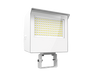 RAB X22 LED Flood Field Adjustable 60W/50W/40W/30W 3000K/4000K/5000K 7H6V Knuckle Mount With Trunnion Kit Photocell White (X22-60W)