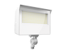 RAB X22 LED Flood Field Adjustable 80W/70W/60W/50W 3000K/4000K/5000K 7H6V Knuckle Mount With Trunnion Kit White (X22-80W)