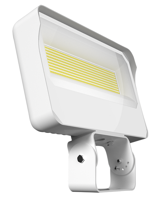 RAB LED Floodlight Wattage/CCT Selectable 160W/140W/120W 3000K/4000K/5000K Trunnion White 120-277V 0-10V Dimming (X34XXLTW)