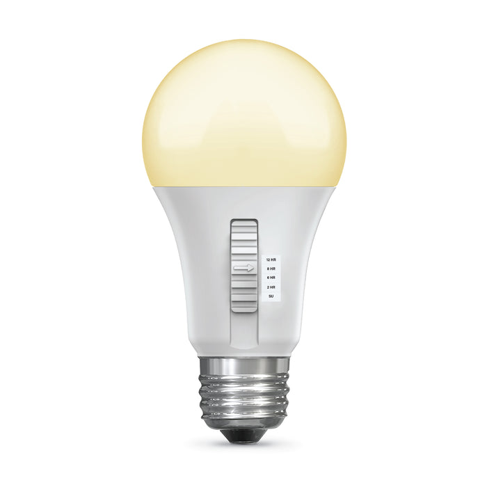 Feit Electric 8.8W [60W Equivalent] CCT Selectable 2700K-5000K A19 Timer LED Bulb (OM602CCTCA/TIMERLEDI)