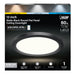 Feit Electric 13 Inch 15W CCT Selectable 3000K/4000K/5000K Edge-Lit Black LED Light Fixture (FP13/4WY/BK)