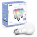 Feit Electric 9W Color Changing A19 Dimmable Alexa Google Smart Wi-Fi Bulb 3-Pack (OM60/RGBW/CA/AG/3)