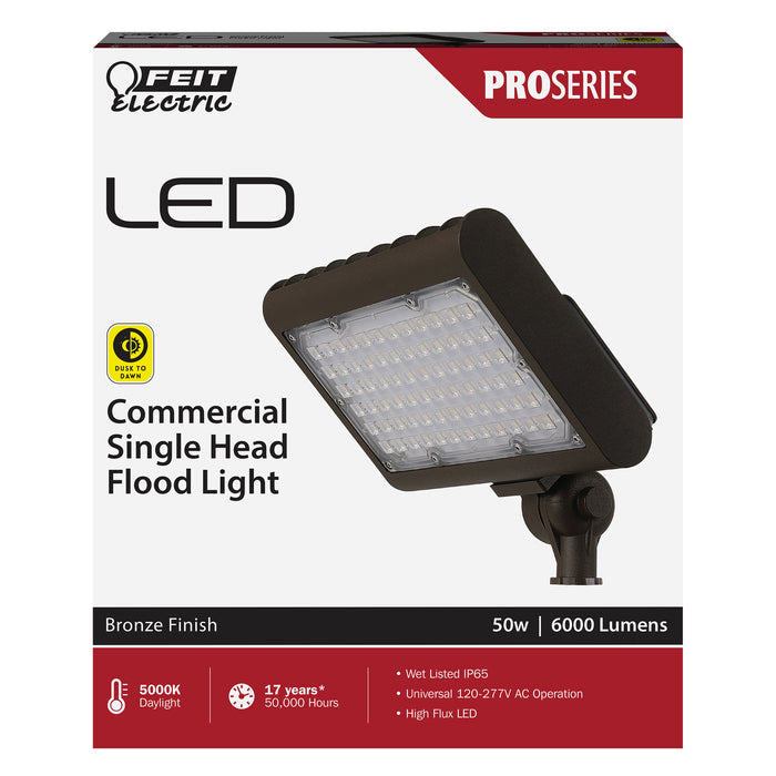 Feit Electric 8.5 Inch LED Commercial Single Head Flood Light (S8.5CSFL/850/BZ)