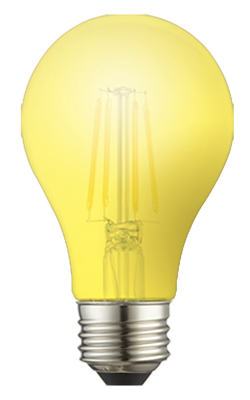 TCP LED Filament Lamp A19 Dimmable 40W Incandescent Replacement 4.5W Yellow Clear (FA19D40YC)