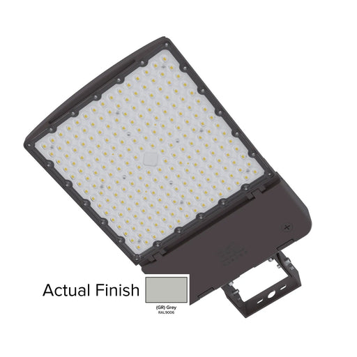 ESL Vision AL Series 320W Maximum CCT Adjustable 3000K/4000K/5000K Built In Receptacle/Shorting Cap 120-277V Photocell Yoke Mount T5 Lens Grey Finish (ESL-AL-200320W-13050-GRYM-T5-PC)