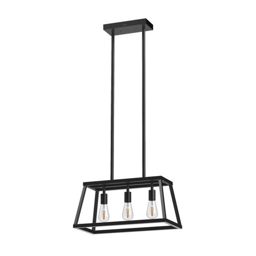 Feit Electric Katalyst Collection LED Decorative 3-Light Chandelier CCT Selectable 2700K/3000K/3500K/4000K/5000K Matte Black (CHD225CCTNLBK)